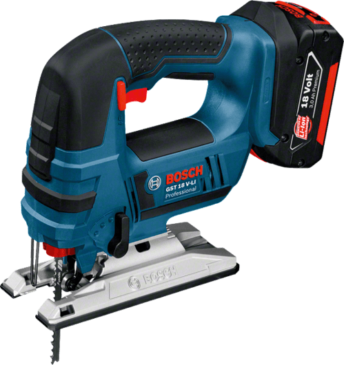 Bosch Cordless Jigsaw, 18V, Extra Battery Included, GST18V-LI Professional