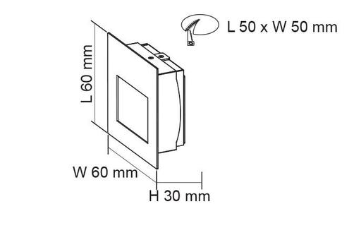 5w step light 3000K outdoor (WHITE)